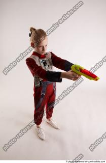 DENISA PILOT STANDING POSE WITH GUN